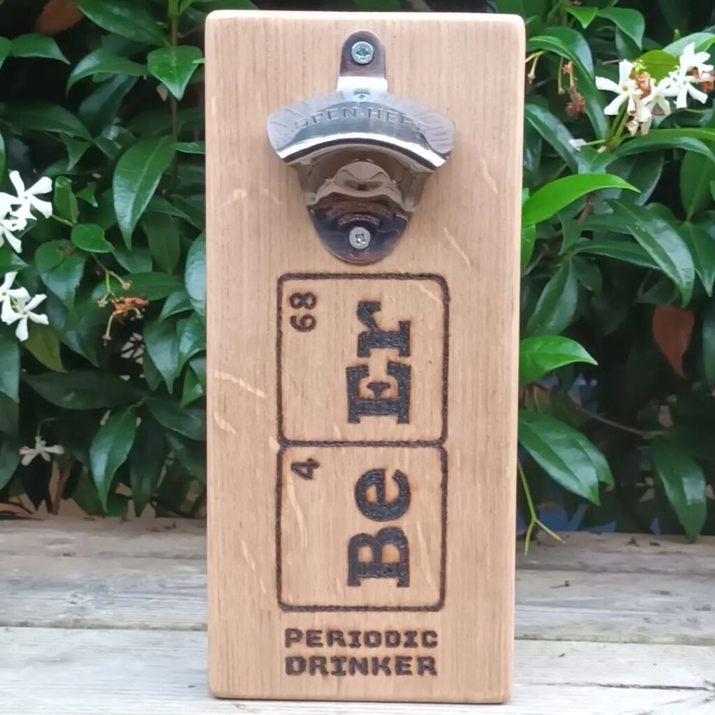 Wooden Bottle Opener.